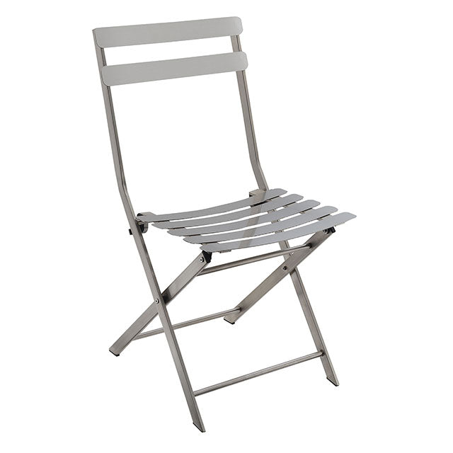 Lilah Stainless Folding Table - Carl's Furniture (Garden City, KS)