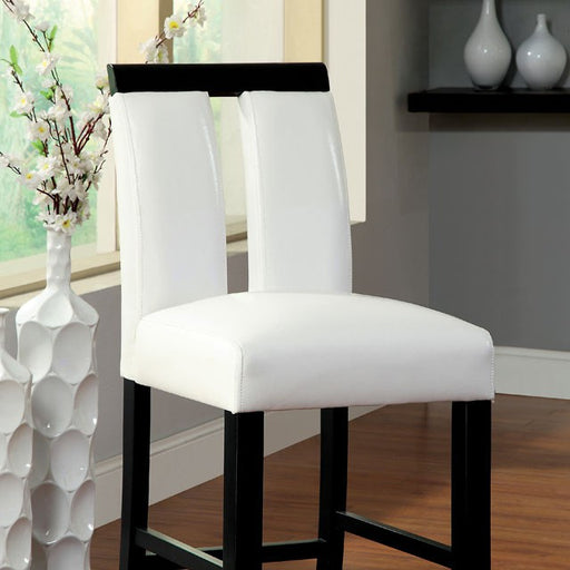 LUMINAR II Black/White Counter Ht. Chair (2/CTN) - Carl's Furniture (Garden City, KS)