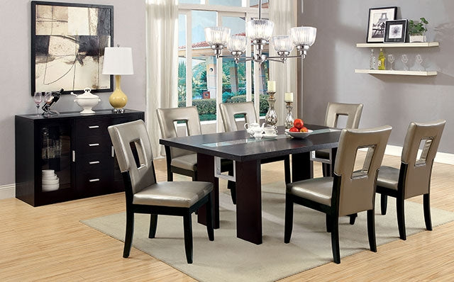 Luminar 7 Pc Dining Table Set - Carl's Furniture (Garden City, KS)