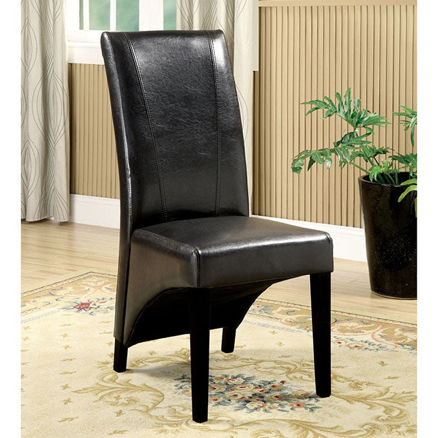 Mauna Black Round Dining Table - Carl's Furniture (Garden City, KS)