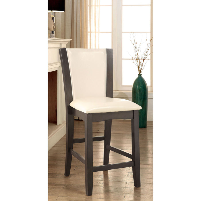 MANHATTAN III Gray Round Counter Ht. Table - Carl's Furniture (Garden City, KS)