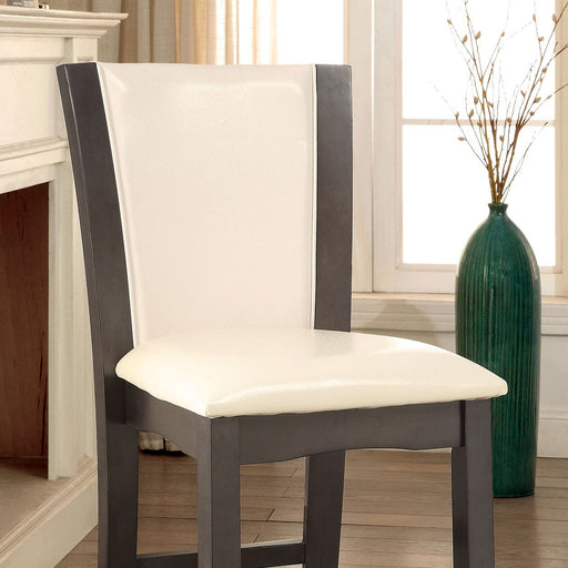 MANHATTAN III Gray/White Counter Ht. Chair - Carl's Furniture (Garden City, KS)