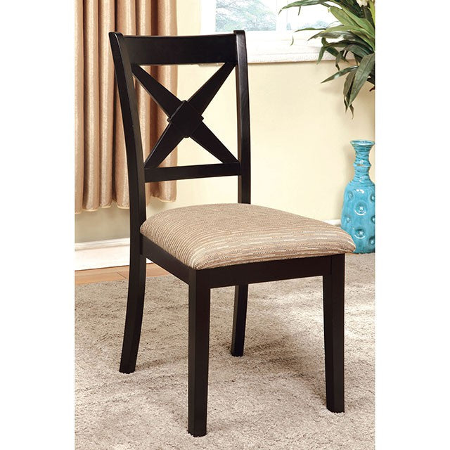 Liberta Dark Oak/Black Dining Table - Carl's Furniture (Garden City, KS)