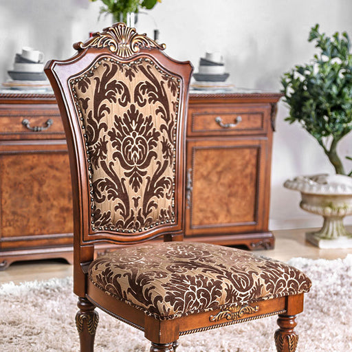 Lucie Brown Cherry Side Chair (2/CTN) - Carl's Furniture (Garden City, KS)
