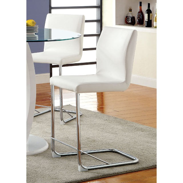 LODIA II White Counter Ht. Chair - Carl's Furniture (Garden City, KS)