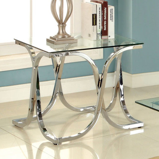LUXA Chrome End Table - Carl's Furniture (Garden City, KS)
