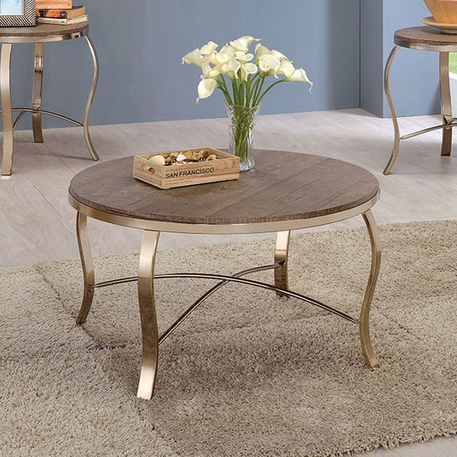 Wicklow 3 Pc. Table Set, Champagne - Carl's Furniture (Garden City, KS)