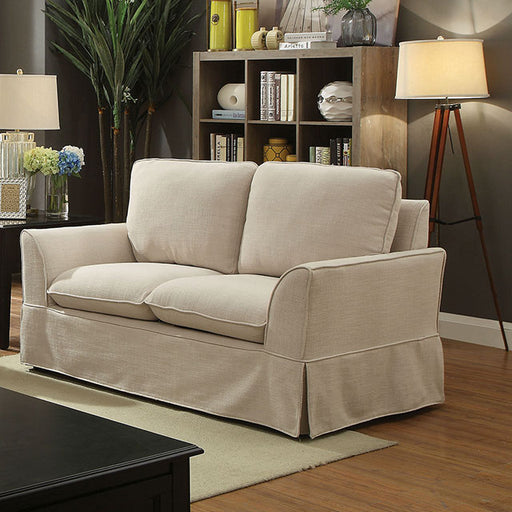 Maxine Love Seat Beige - Carl's Furniture (Garden City, KS)