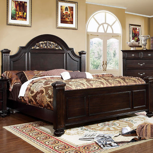 Syracuse Bed Cherry & Grey - Carl's Furniture (Garden City, KS)