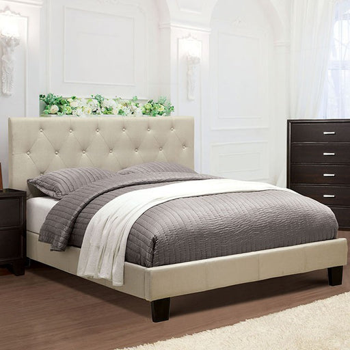 Leeroy Bed Ivory & Brown - Carl's Furniture (Garden City, KS)
