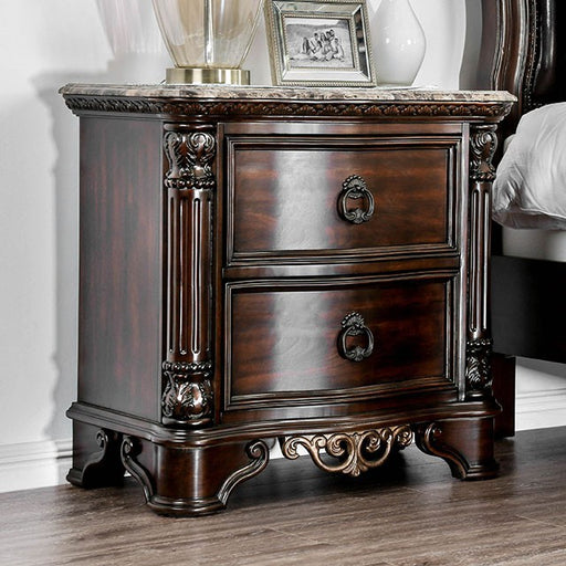 Menodora Brown Cherry Night Stand - Carl's Furniture (Garden City, KS)