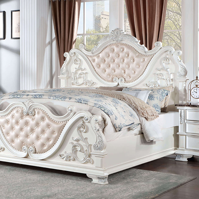 Esparanza Bed Cherry & White - Carl's Furniture (Garden City, KS)