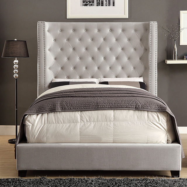 Rosabelle Bed Black, Grey, & Ivory - Carl's Furniture (Garden City, KS)