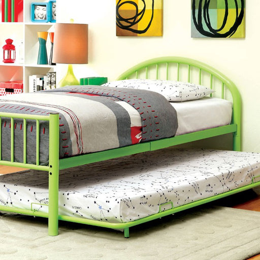 Rainbow Full Bed Black, White, Silver, Black, & Green - Carl's Furniture (Garden City, KS)