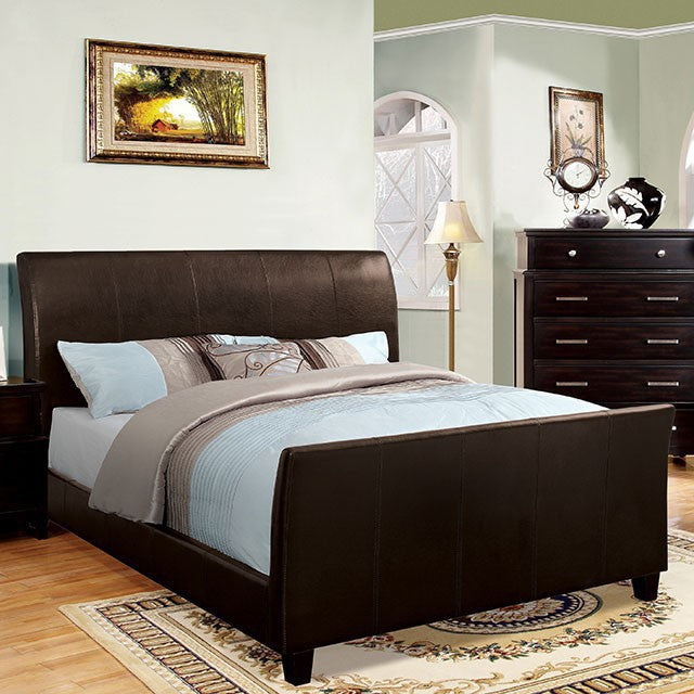 Maynard Bed Espresso & White - Carl's Furniture (Garden City, KS)