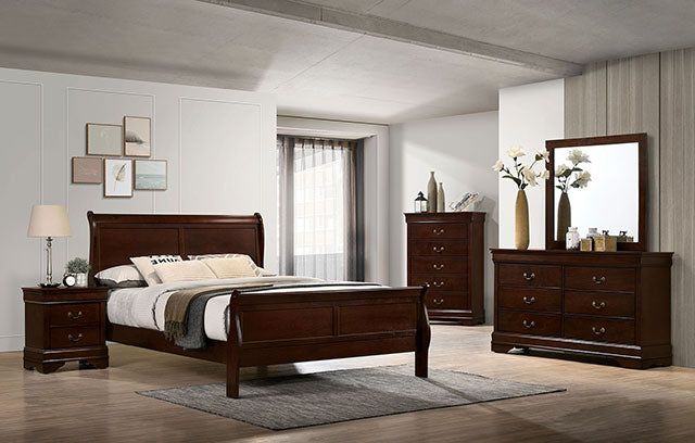 Louis Philippe Mirror Cherry - Carl's Furniture (Garden City, KS)