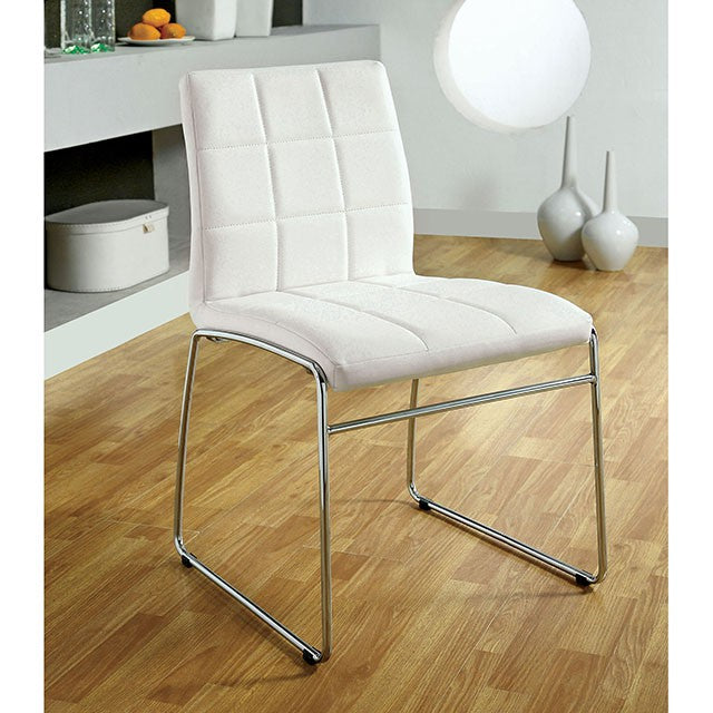 Kona I Chrome Round Dining Table - Carl's Furniture (Garden City, KS)