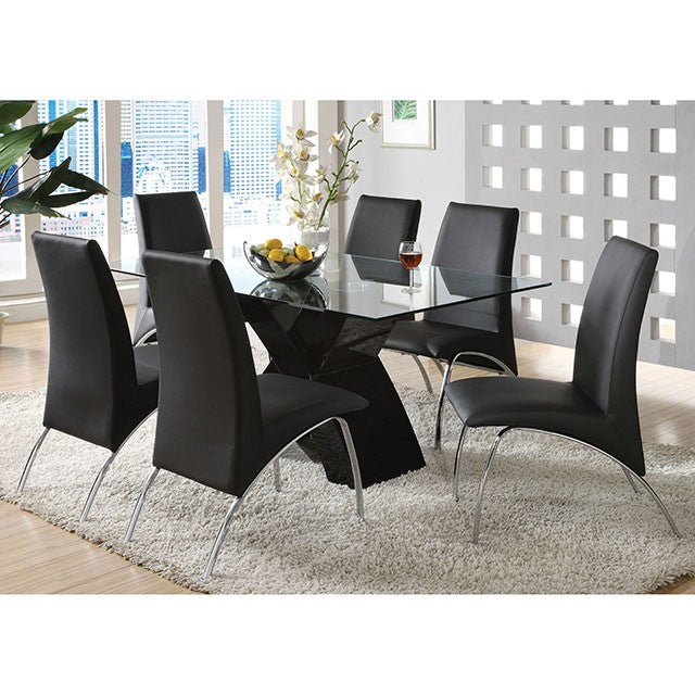 Wailoa Black Dining Table - Carl's Furniture (Garden City, KS)