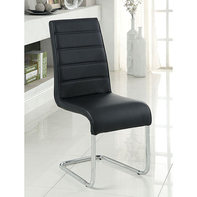 Mauna Black Round Dining Table - Carl's Furniture (Garden City, KS)