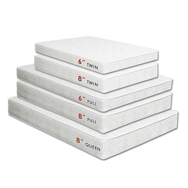 Daisy White 6" Bunkie Board Combo Mattress, Full - Carl's Furniture (Garden City, KS)