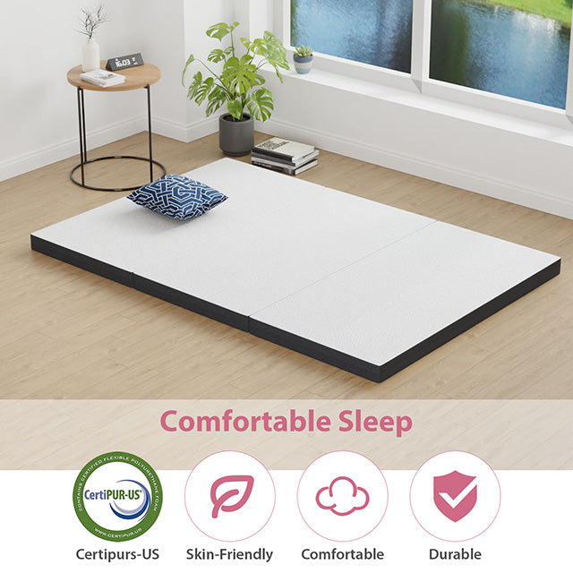 Hollyhock 3" Full Tri-Fold Memory Foam Topper - Carl's Furniture (Garden City, KS)