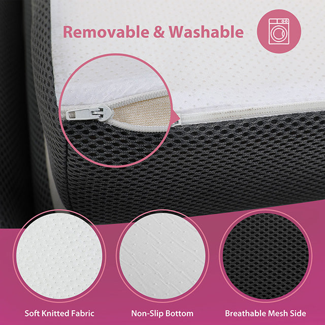 Hollyhock 3" Full Tri-Fold Memory Foam Topper - Carl's Furniture (Garden City, KS)