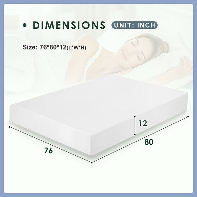 Artemisia 12" Memory Foam Mattress Full, Queen, Eastren King, & Cal.King - Carl's Furniture (Garden City, KS)