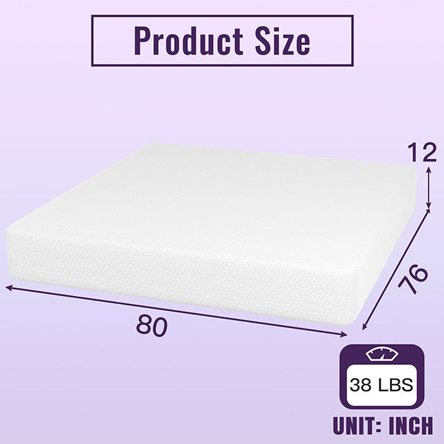 Nasturtium 12" E.King Bamboo Charcoal Infused Memory Foam - Carl's Furniture (Garden City, KS)