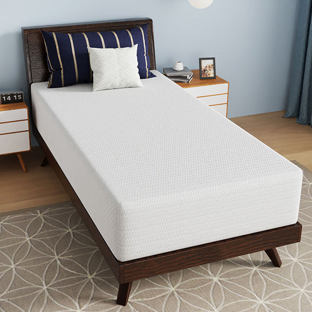 Nasturtium 12" Twin Bamboo Charcoal Infused Memory Foam - Carl's Furniture (Garden City, KS)