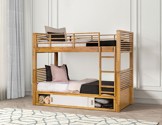 Richland Twin/Twin Bunk Bed - Carl's Furniture (Garden City, KS)