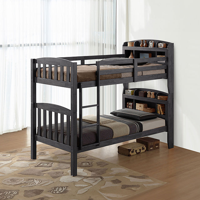 Stutsman Twin/Twin Bunk Bed - Carl's Furniture (Garden City, KS)