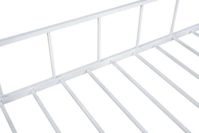 Rhonda Twin Loft Bed White, Silver, & Black - Carl's Furniture (Garden City, KS)