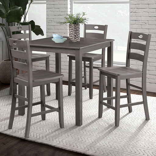 Lubbock 5 Pc. Counter Ht. Table Set - Carl's Furniture (Garden City, KS)