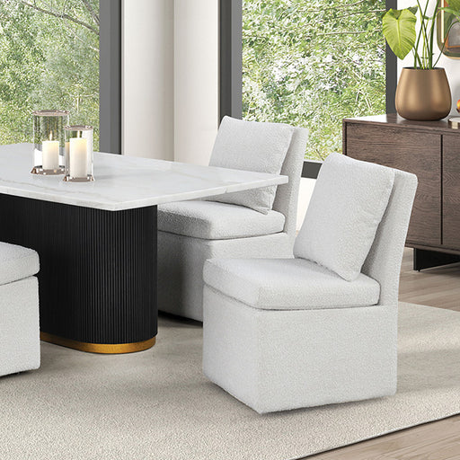 Morges Rect Dining Marble Table - Carl's Furniture (Garden City, KS)