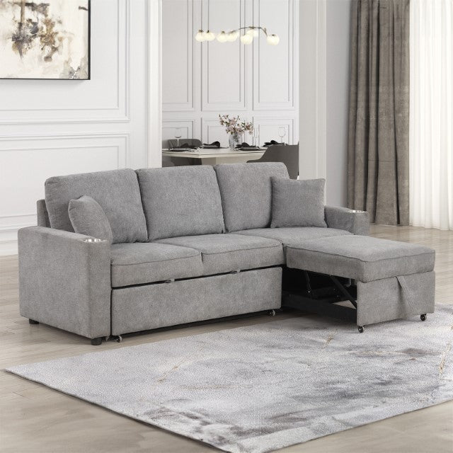Kendal Sleeper Sofa Sectional - Carl's Furniture (Garden City, KS)