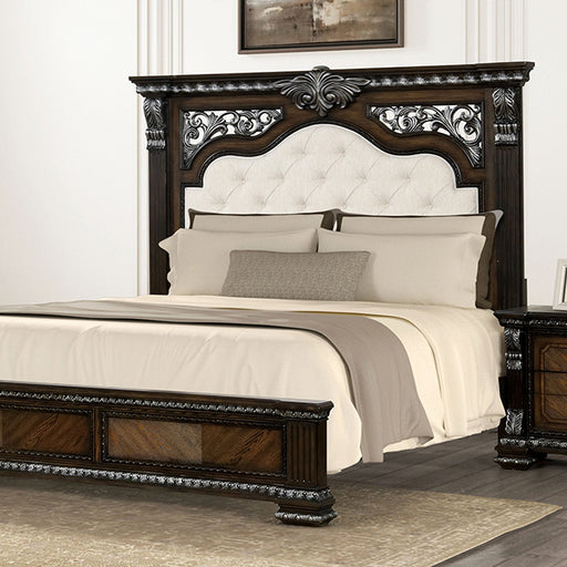 Promenade Bed Dark Brown & White - Carl's Furniture (Garden City, KS)