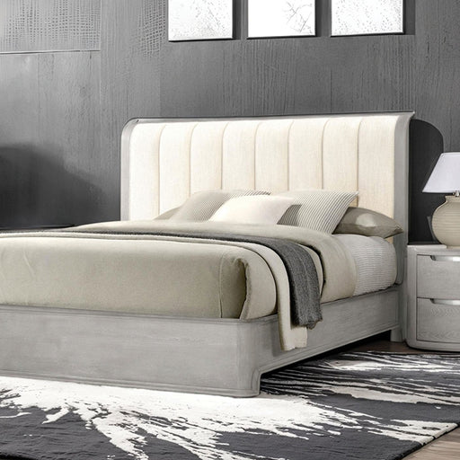 Osterley Queen & E.King Bed Grey & Black - Carl's Furniture (Garden City, KS)