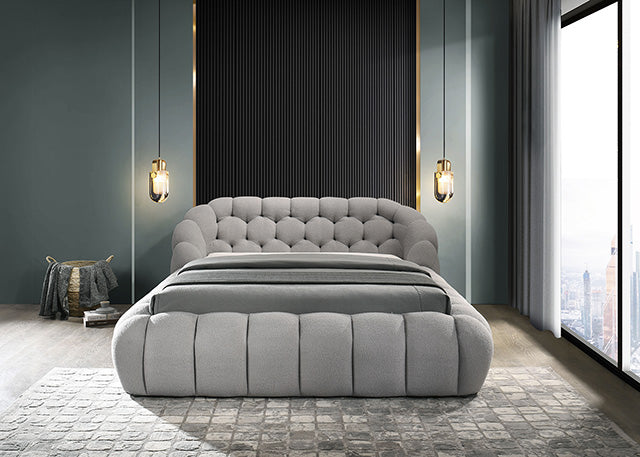Newquay E.King & Queen Bed White, Grey, & Black - Carl's Furniture (Garden City, KS)