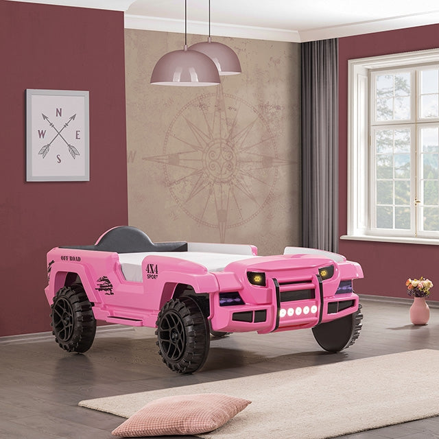 Randlar Bed Pink, Green, & Black - Carl's Furniture (Garden City, KS)