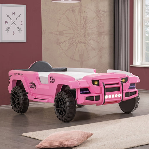 Randlar Bed Pink, Green, & Black - Carl's Furniture (Garden City, KS)