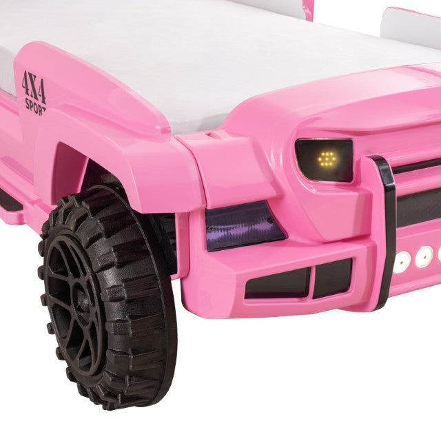 Randlar Bed Pink, Green, & Black - Carl's Furniture (Garden City, KS)