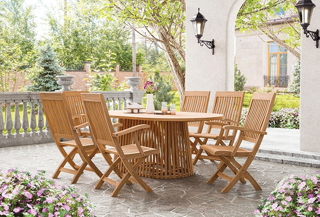 Nusa Folding Arm Chair - Carl's Furniture (Garden City, KS)