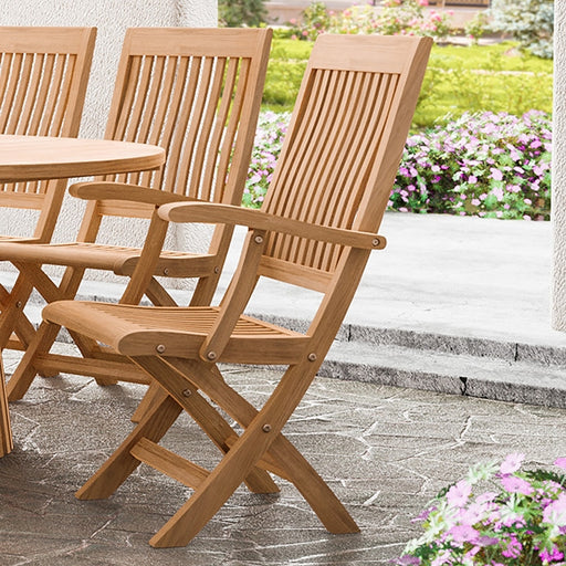 Nusa Folding Arm Chair - Carl's Furniture (Garden City, KS)