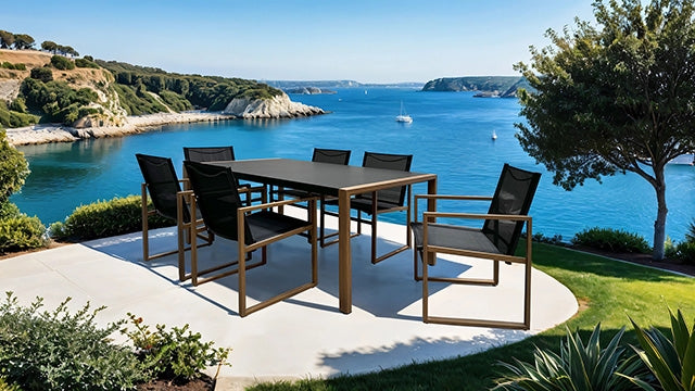 Oswego 8 Pc. Outdoor Dining Set - Carl's Furniture (Garden City, KS)