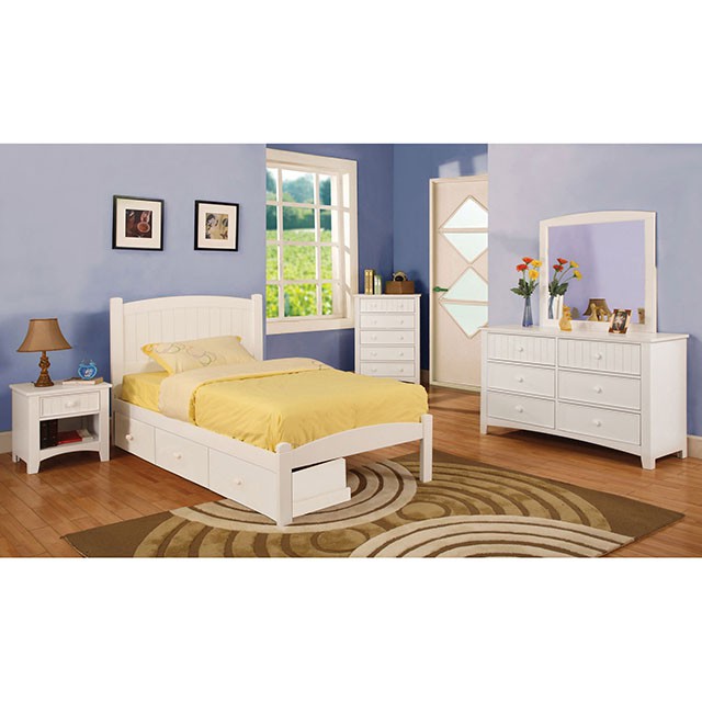 Omnus White Desk - Carl's Furniture (Garden City, KS)