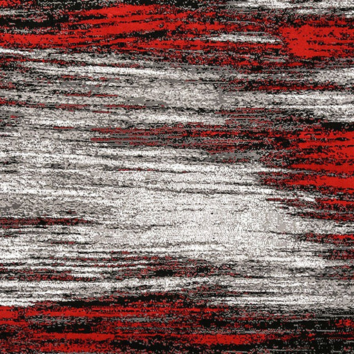 Sivas Area Rug Black and Red - Carl's Furniture (Garden City, KS)