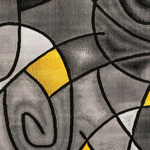 Sivas Charcoal Yellow 8' X 10' Area Rug - Carl's Furniture (Garden City, KS)