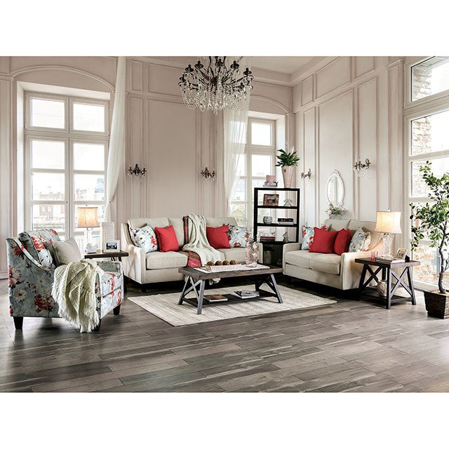 Nadene Ivory Love Seat - Carl's Furniture (Garden City, KS)