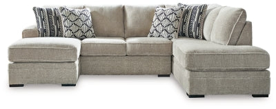 Calnita Sectional with Chaise - Carl's Furniture (Garden City, KS)