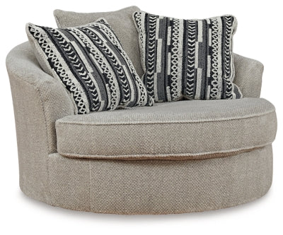 Calnita Oversized Swivel Accent Chair - Carl's Furniture (Garden City, KS)
